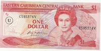 Восточные Карибы, 1 доллар, 1985 г