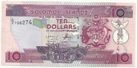 Соломоновы острова, 10 долларов, 2008 г