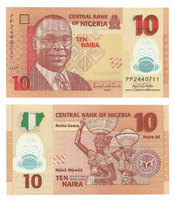 Нигерия 10 найра 2009-2019 гг