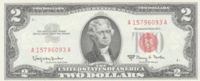 Банкнота США, 2 доллара, 1963 год