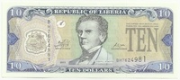 Либерия, 10 долларов, 2011г