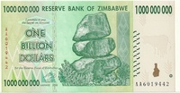 Зимбабве, 1 миллион долларов, 2008г