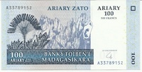 Мадагаскар, 100 ариари=500 франков, 2004год