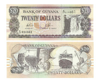 20 долларов, Guyana (Гайана), 1996 год