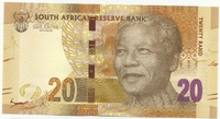 ЮАР, 20 рандов, 2012 год, Нельсон Мандела