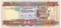 Соломоновы острова, 20 долларов 2008 год