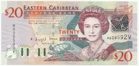 Восточные Карибы, 20 долларов, 2008 г