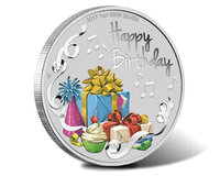 "С Днем Рождения" - монета в подарочном футляре