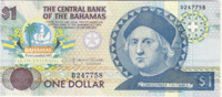 Багамы, 1 доллар, 1992 год, 500-летие открытия Америки Колумбом 