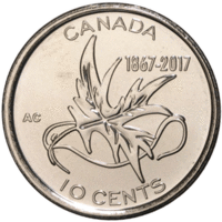 150 лет Конфедерации - Канада 2017, 10 центов