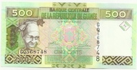 Гвинея, 500 франков, 2006г