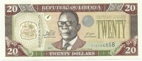 Либерия, 20 долларов, 2011г