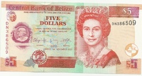 Белиз, 5 долларов, 2011 г