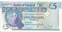 Ирландия, 5 фунтов, 2013 г