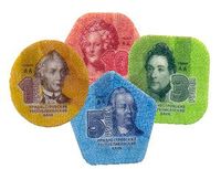 Пластиковые монеты Приднестровья (рубли)