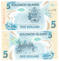 Соломоновы острова 5 долларов 2019 год