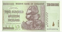 Зимбабве, 200 миллионов долларов, 2008г