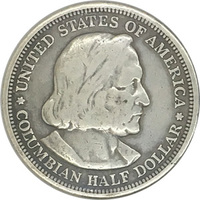 США, 50 центов, 1893 год, Колумбова выставка, серебро
