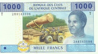 ЦАР, 1000 франков КФА, 2002 год