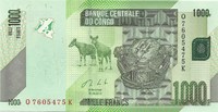 Конго, 1000 франков, 2013 год