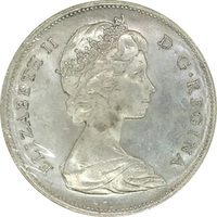 Канада, 1 доллар, 1966 г., Елизавета II, серебро