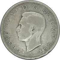 Великобритания, 2 шиллинга (флорин), 1937 г., Король Георг VI, серебро