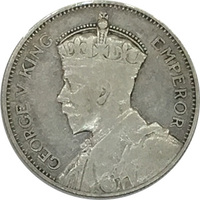 Фиджи, 1 шиллинг, 1937 год, серебро