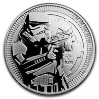 Штурмовик (Звездные войны) - серебро, 2 доллара 2018 год