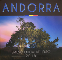 Набор евро Андорра (8 шт.) в блистере, 2015 год 