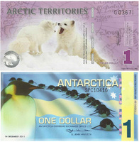 1 polar dollar, Antarctica (Антарктика), 2011 год