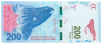 Аргентина, номинал 200 песо, 2016 год