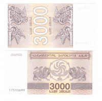 Грузия 3000 лари 1993 год