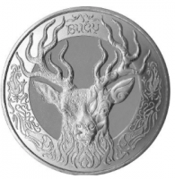 Монета Олень (Буги) - 100 тенге, в блистере