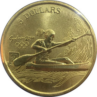 Олимпийские игры в Сиднее, Австралия. 5 долларов, 2000г - "Каноэ/каяк"