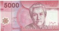 Чили, 5000 песо, 2009 год. Полимер