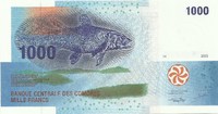 Коморские острова, 1000 франков, 2005 год