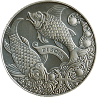Рыбы. Знаки зодиака - Беларусь, 1 рубль, 2014 год
