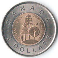 Тайга - Бореальные леса Канады - 2 доллара, 2011 год