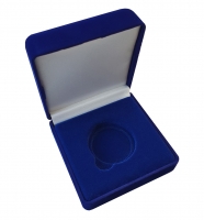 Бархатная коробка для 1 монеты (диаметр капсулы до 44мм)