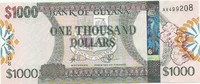 Гайана, 1000 долларов, 2006 год
