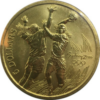 Олимпийские игры в Сиднее, Австралия. 5 долларов, 2000г - "Гандбол"