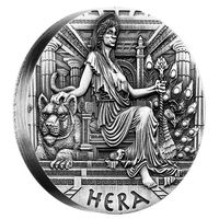 Гера - серия Богини Олимпа, монета Antique Finish