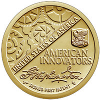 Первый патент - серия Инновации США, 1 доллар 2018 год