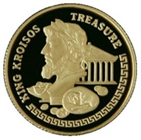 Золотая монета "Царь Крес"