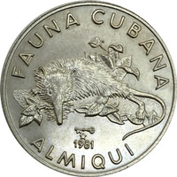 Куба, 1981 год, 1 песо - Щелезуб (Almiqui)