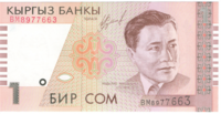 Киргизия, номинал 1 сом, 1999 год