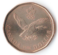 Олимпийские игры 2006, утка (Lucky Loony) - Канада, 1 доллар, 2006 год