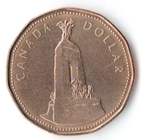 Национальный военный мемориал Канады - 1 доллар, 1994 год