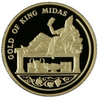 Золотая монета "Царь Мидас"
