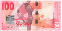 Сейшельские острова, номинал 100 рупий, 2016 год
